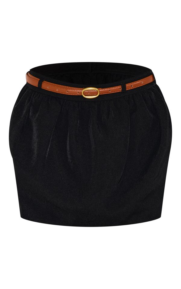 caca8ff48f6b594efc6a2390e6f9b49ef925a789_CNM0634_6_black_woven_belted_tulip_mini_skirt