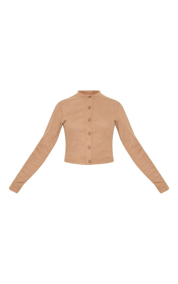 cee6953b08ed557781bdf5538c1f34c9efeb5f3d_CNM9000_5_petite_taupe_super_soft_button_down_long_sleeve_top