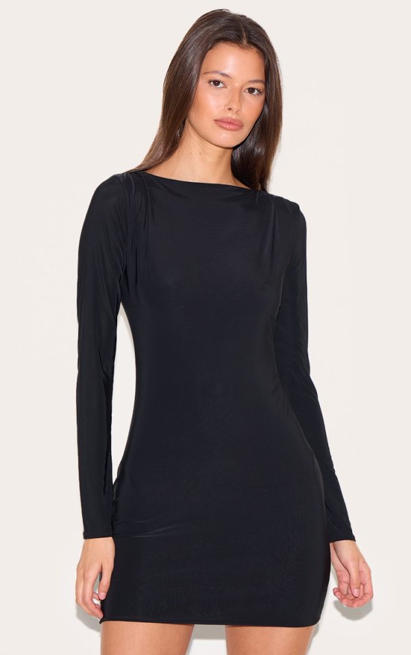 cf7371d11b649e9018fe6aa5532bff2797e12be3_CNM2979_1_black_slinky_long_sleeve_mini_dress-1