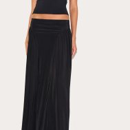 cf9f6c1efee1b3d8e50511dcdcfff87a3c5768b9_CNM3173_2_black_slinky_drop_waist_ruched_panel_maxi_skirt-1