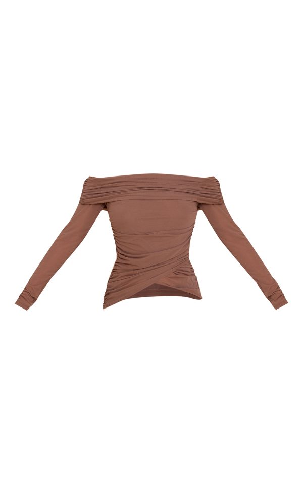d0b3217cb4020662bfbbb890f445fa754593e85a_CNN0206_5_mushroom_stretch_chiffon_ruching_bardot_detail_long_sleeve_top