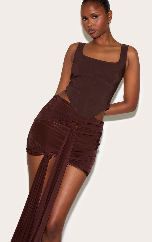d0d7fb8e26a1bf195d499d4c93f14491ec72bfca_CNM7958_4_chocolate_double_layer_slinky_knot_detail_mini_skirt