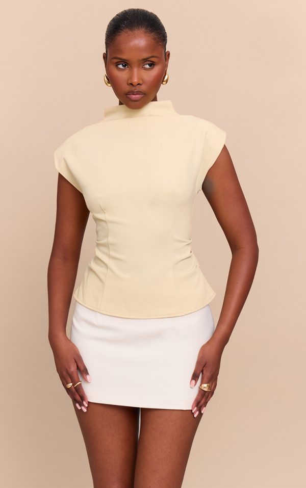 d453f8cfcc22365cfe87452f4082fcf780a30af3_CNM8378_1_butter_yellow_ruched_woven_shoulder_pad_top