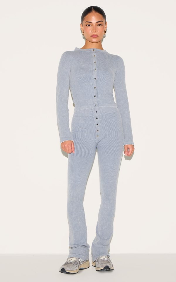daef42f545df727e9fb1edbe17d0fb5c30c0ba08_CNM1924_1_petite_grey_marl_faded_contour_rib_button_detail_flared_leggings