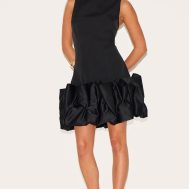 dbae9abbb3eb4b8bf32b94777cfbee2e3cf1f5ef_CNM4388_3_petite_black_satin_puffball_mini_dress
