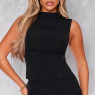 dc72e96ca8fc4f94ad38abe6a1b6c4b129eb0f4b_CNM6725_1_black_woven_tailored_longline_zip_up_top