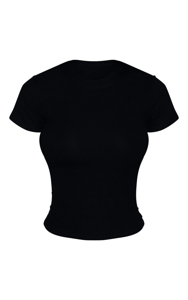 ebc5e8a10442cd46380a410150a5e644d4d571fc_CNM9845_5_black_soft_rib_crew_neck_short_sleeve_top