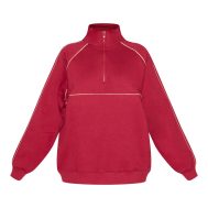 eda8c9d26741d05ca7817a92816a7194bbfcb601_CNM4812_5_red_oversized_contrast_piping_quarter_zip_sweatshirt
