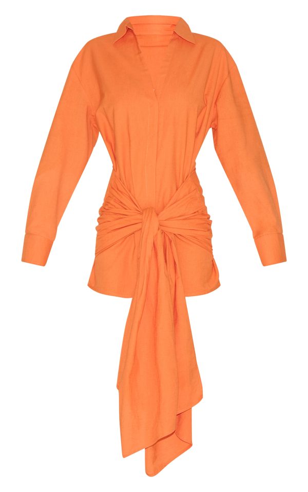 f5557bd227534ee90fd3aab676994480348aae3f_CNM4228_5_burnt_orange_wrap_detail_shirt_dress