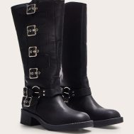 f5b3662d9c74a9476d60f39ef02e9742f61ce51a_CNL7574_2_black_pu_round_toe_multi_buckle_harness_knee_high_boots