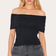 f81954f3222ebc83815325b2bb6c0a2e3efcfd3a_CNL8094_1_black_ribbed_foldover_bardot_top