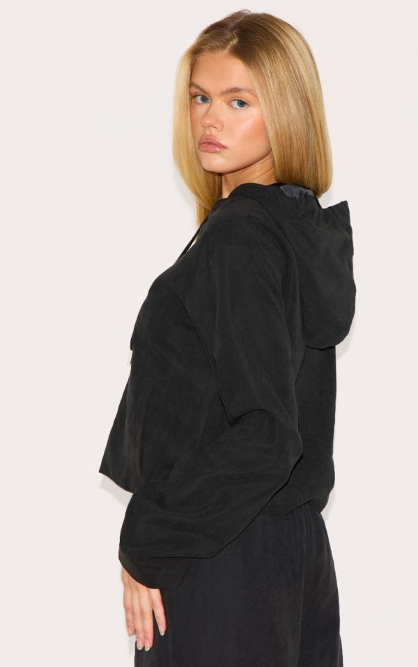 fa3ce244d8525d741fbfff3ac5f22bd276bdc68f_CNM0138_2_black_peach_skin_woven_zip_up_jacket