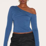 fc18c4109931f32693bb9c8d60a97009c3e2481d_CNM2373_1_petrol_blue_contour_jersey_asymmetric_twist_detail_long_sleeve_top-1